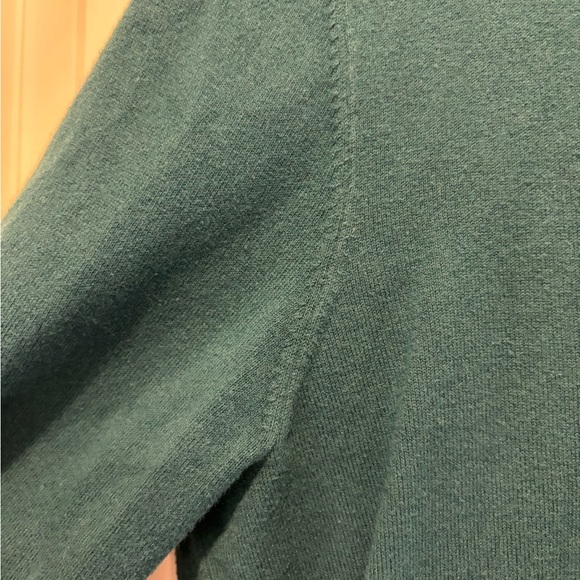 Talbots Prima Cotton Sweater Green Blue medium - Picture 3 of 5